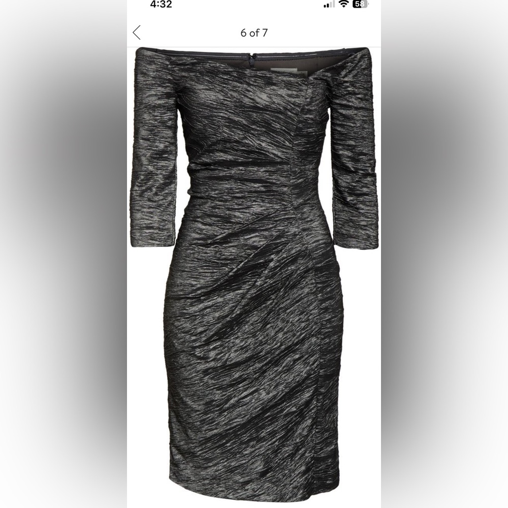 Off the shoulder midi dress